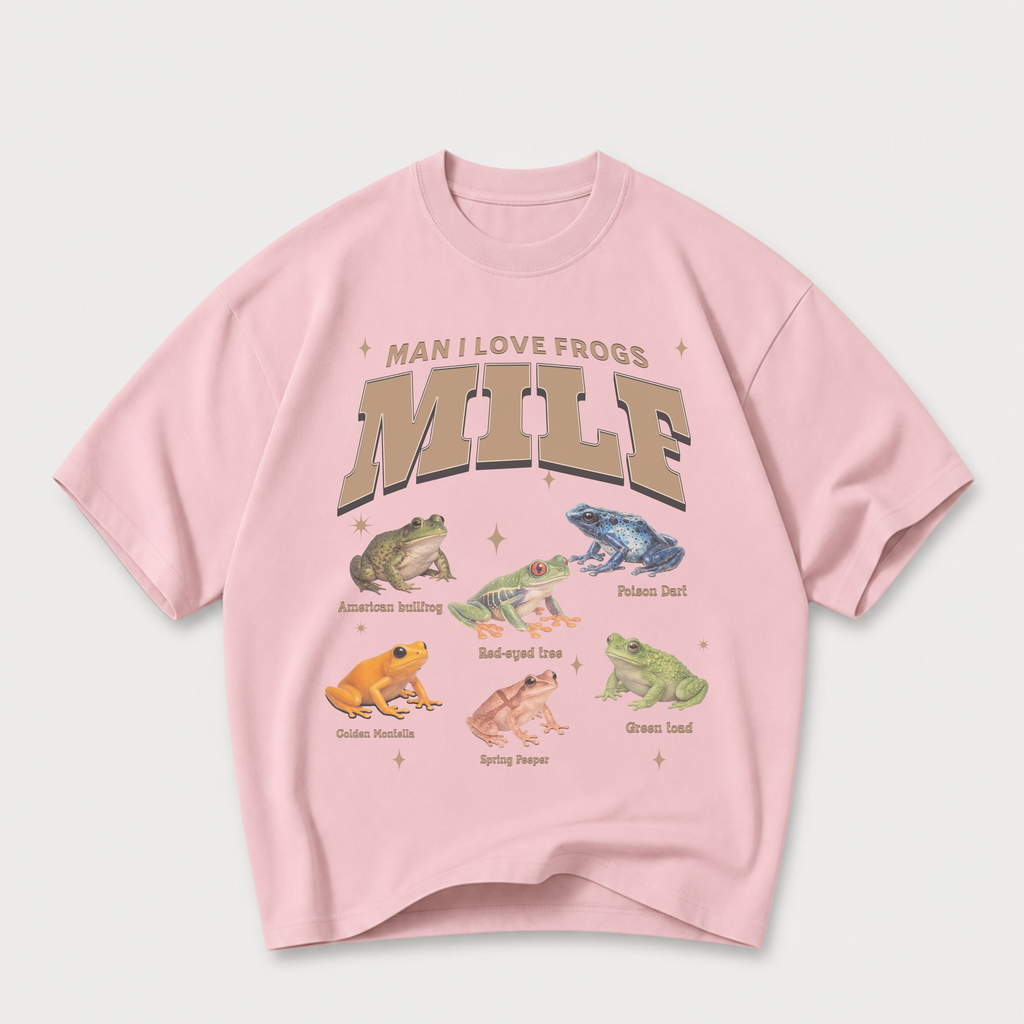 MILF - Man I Love Frogs Oversized T-Shirt