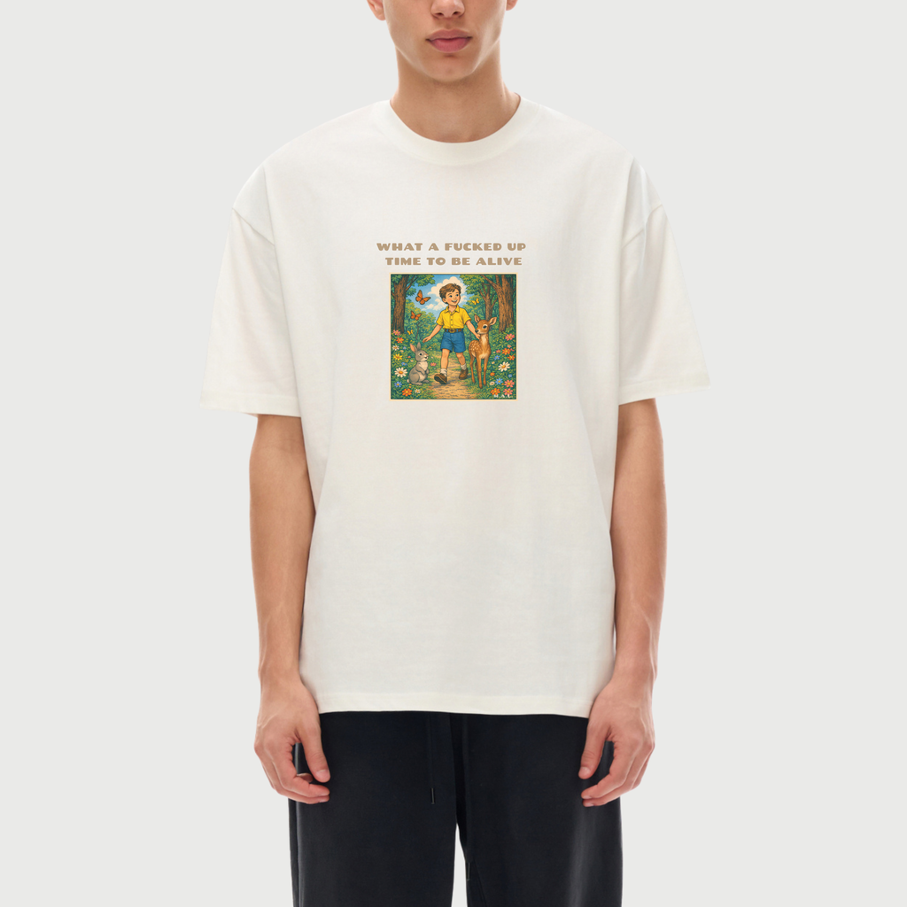 What a F*cked Up Time to Be Alive Boy Oversized T-Shirt