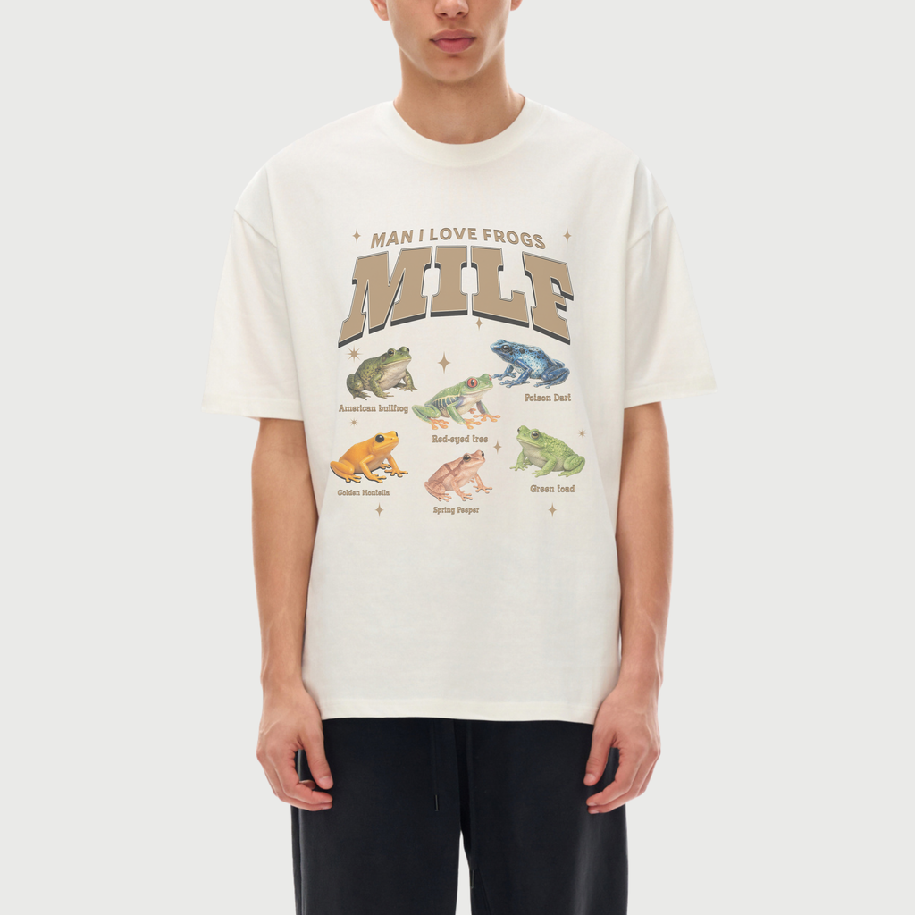 MILF - Man I Love Frogs Oversized T-Shirt