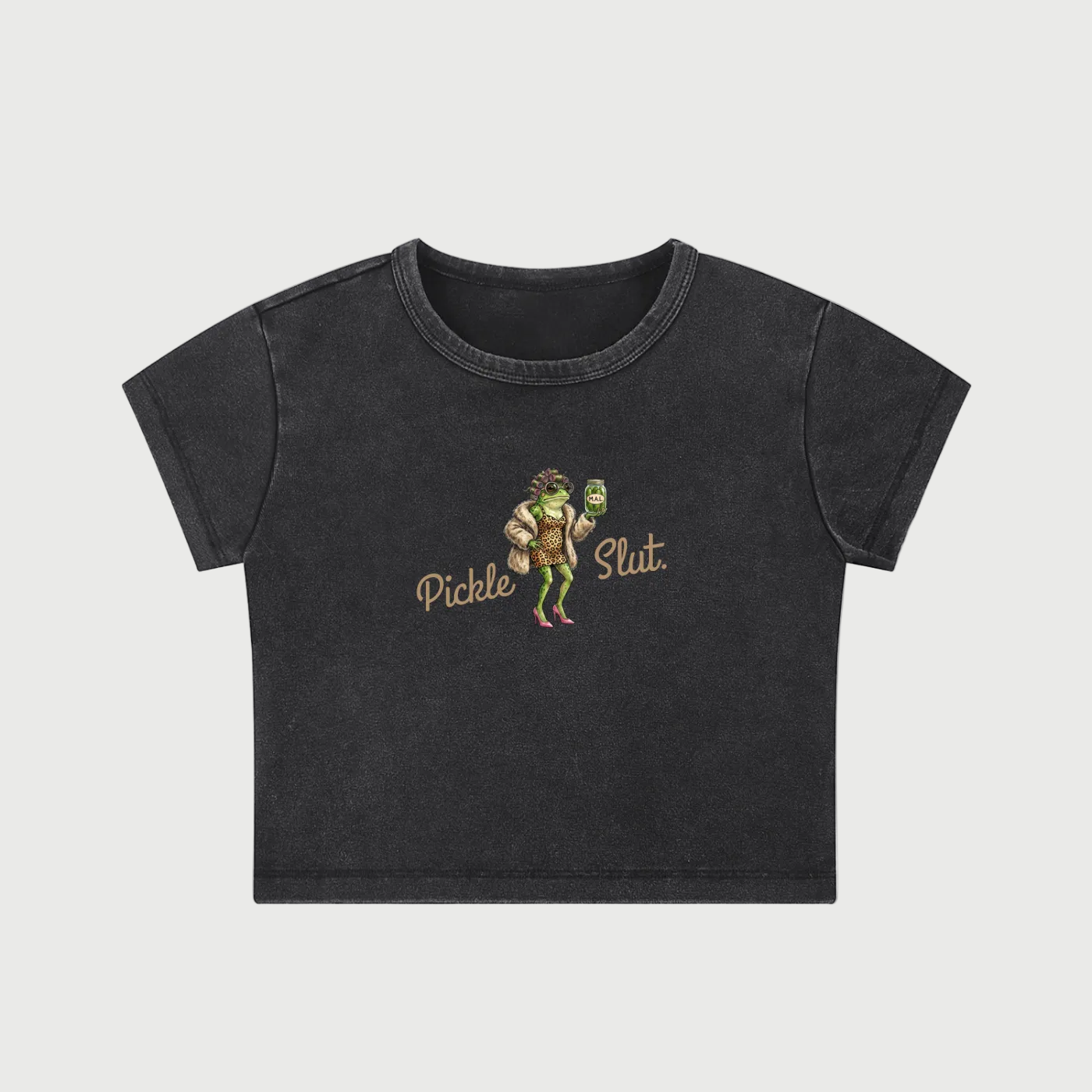 Pickle Slut Washed Crop Top