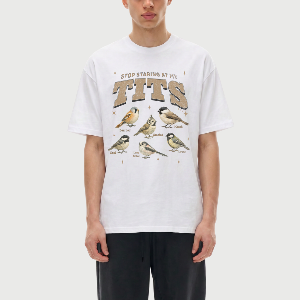 Stop Staring At My Tits Oversized T-Shirt