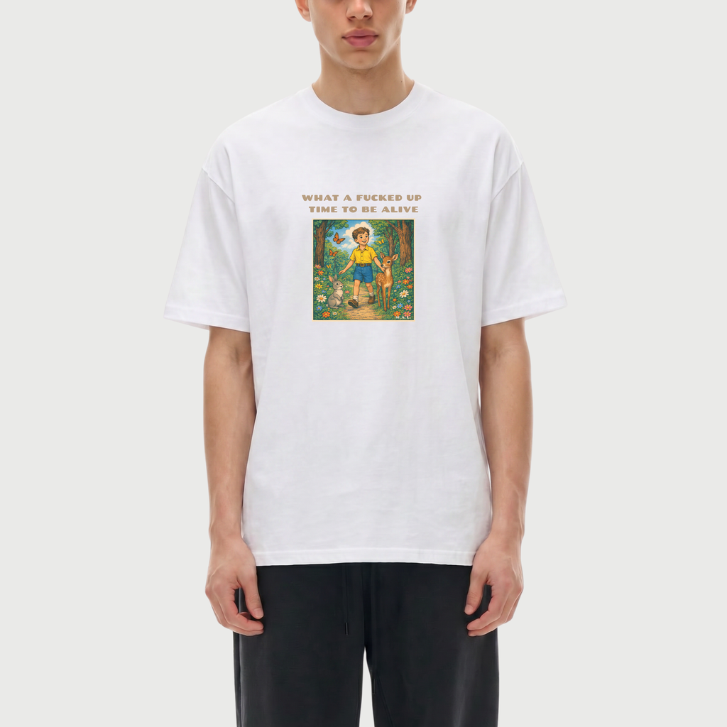 What a F*cked Up Time to Be Alive Boy Oversized T-Shirt
