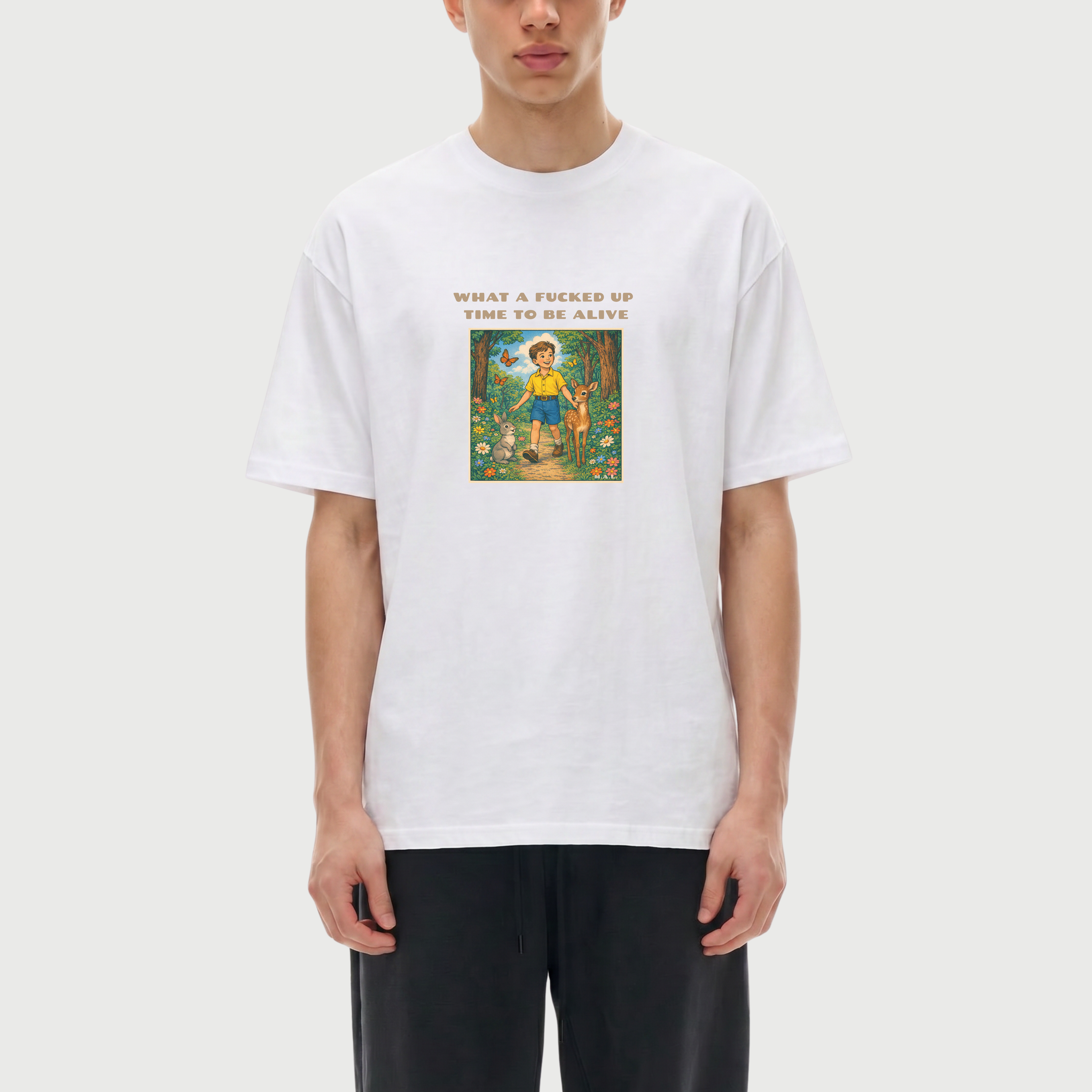 What a F*cked Up Time to Be Alive Boy Oversized T-Shirt