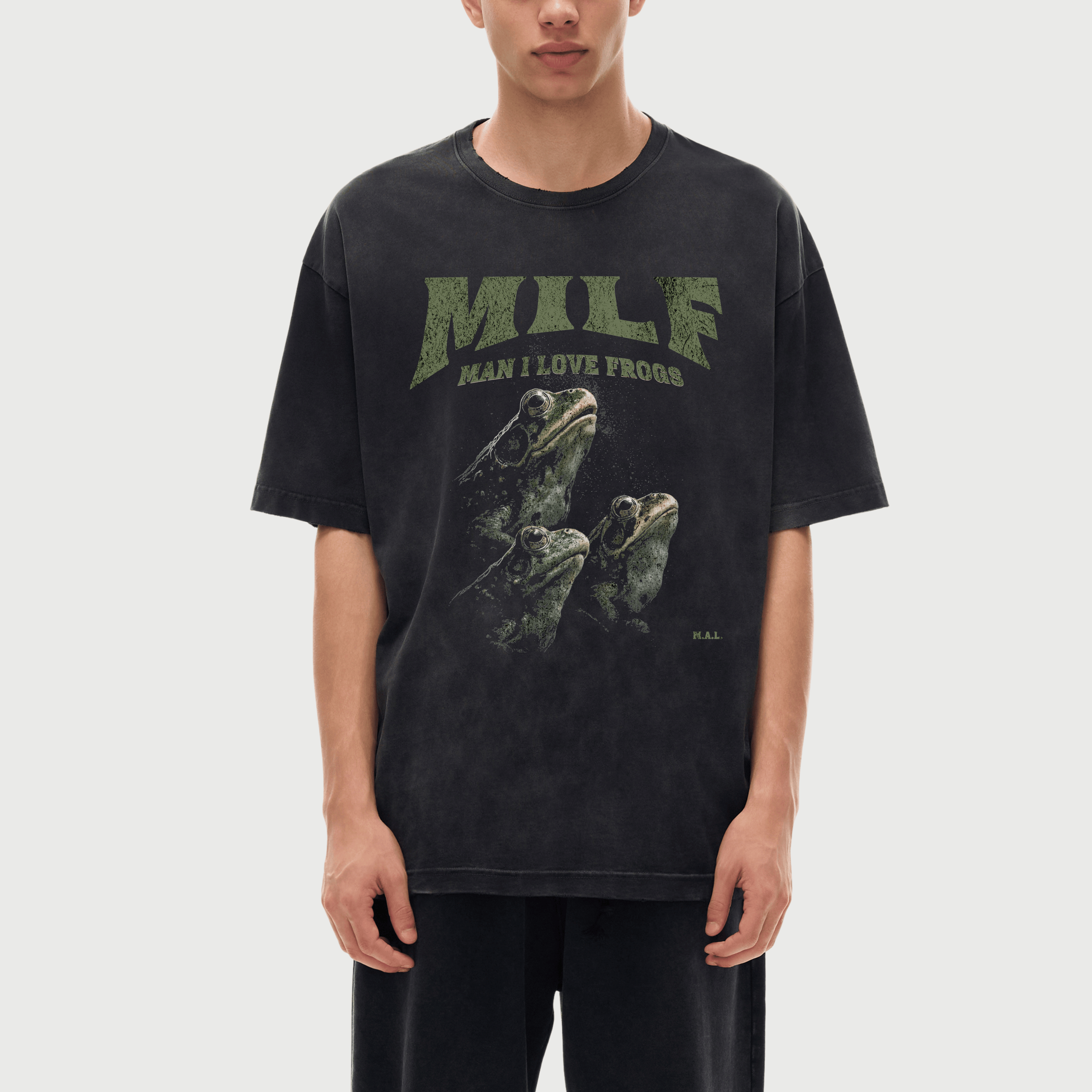 MILF- Man I Love Frogs Vintage Washed T-Shirt