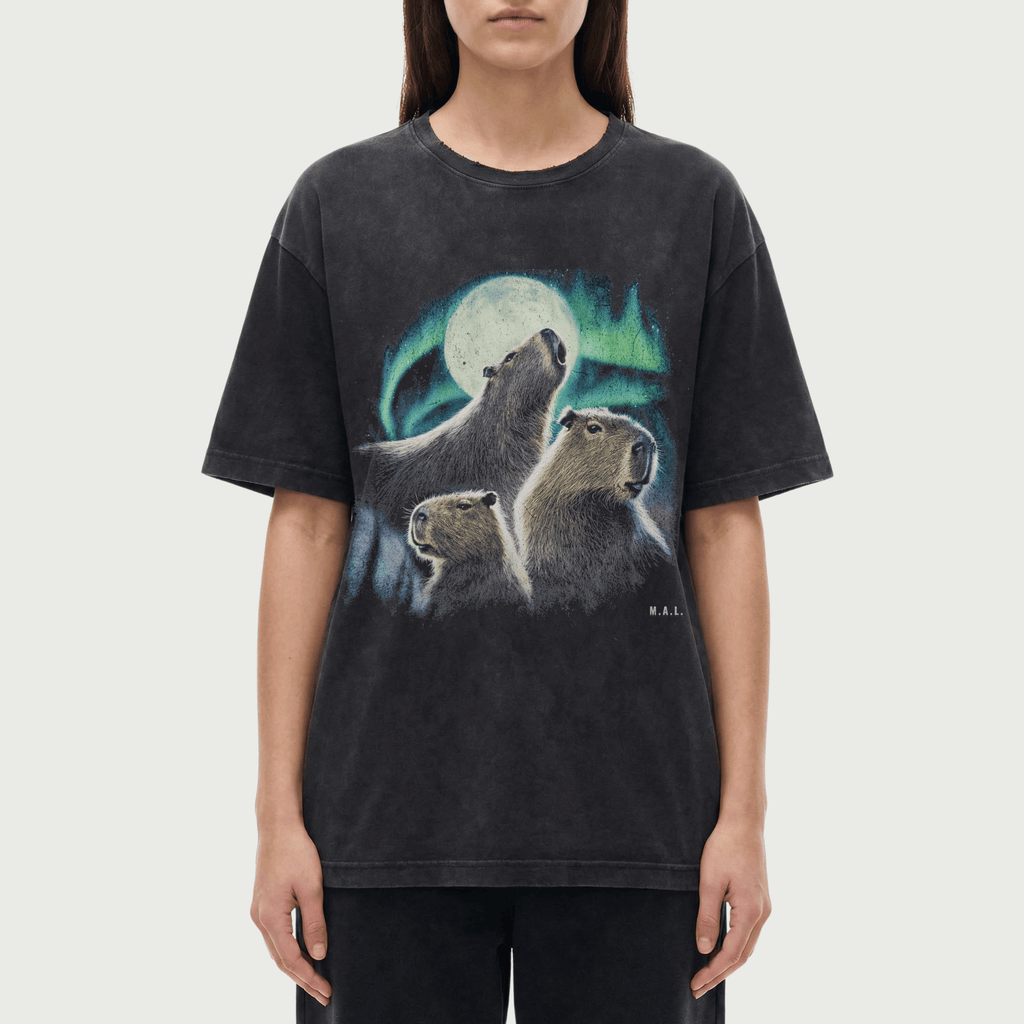 Stillness of the Night Capybara T-Shirt