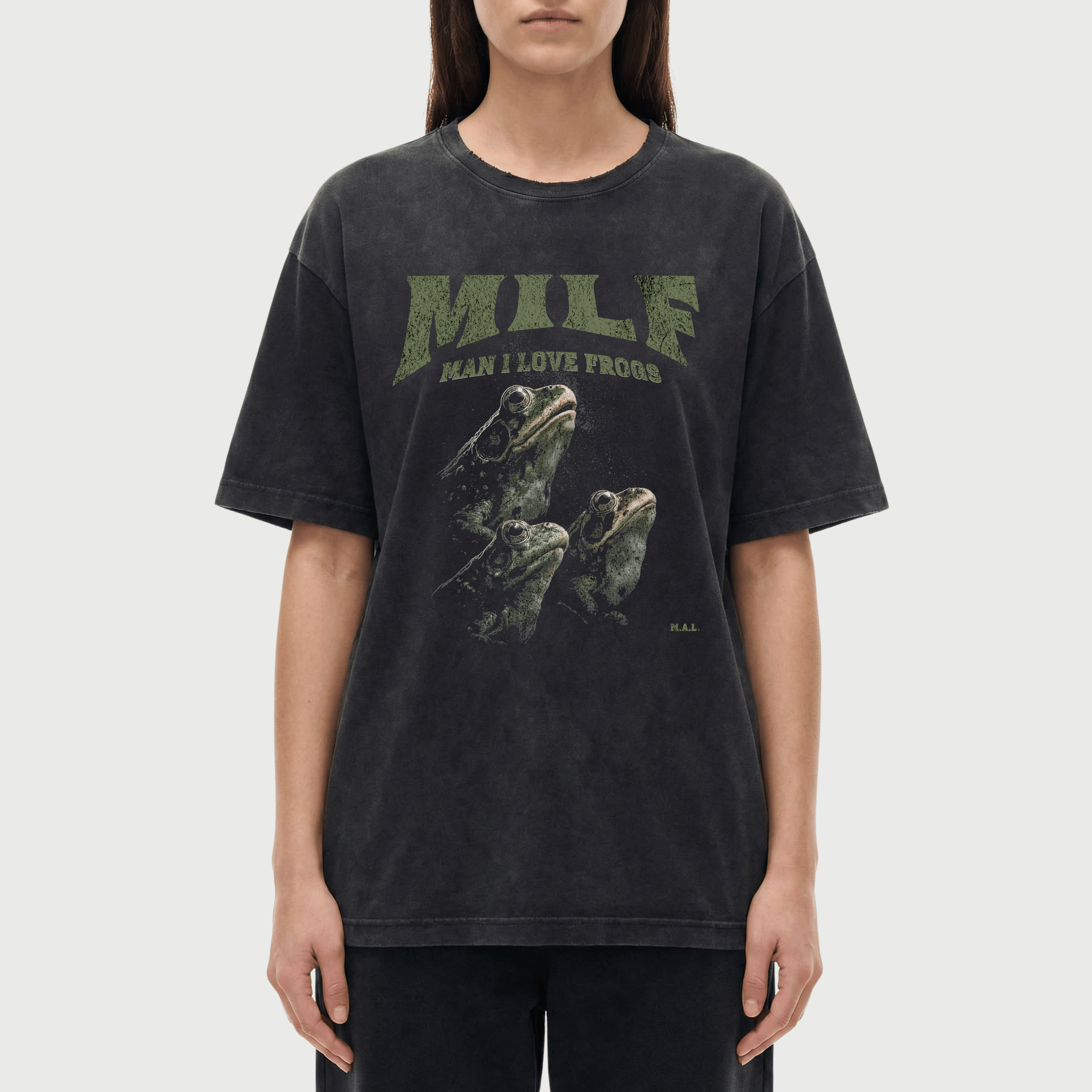 MILF- Man I Love Frogs Vintage Washed T-Shirt