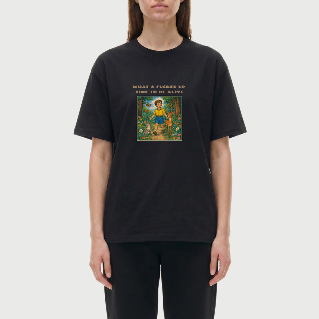 What a F*cked Up Time to Be Alive Boy Oversized T-Shirt