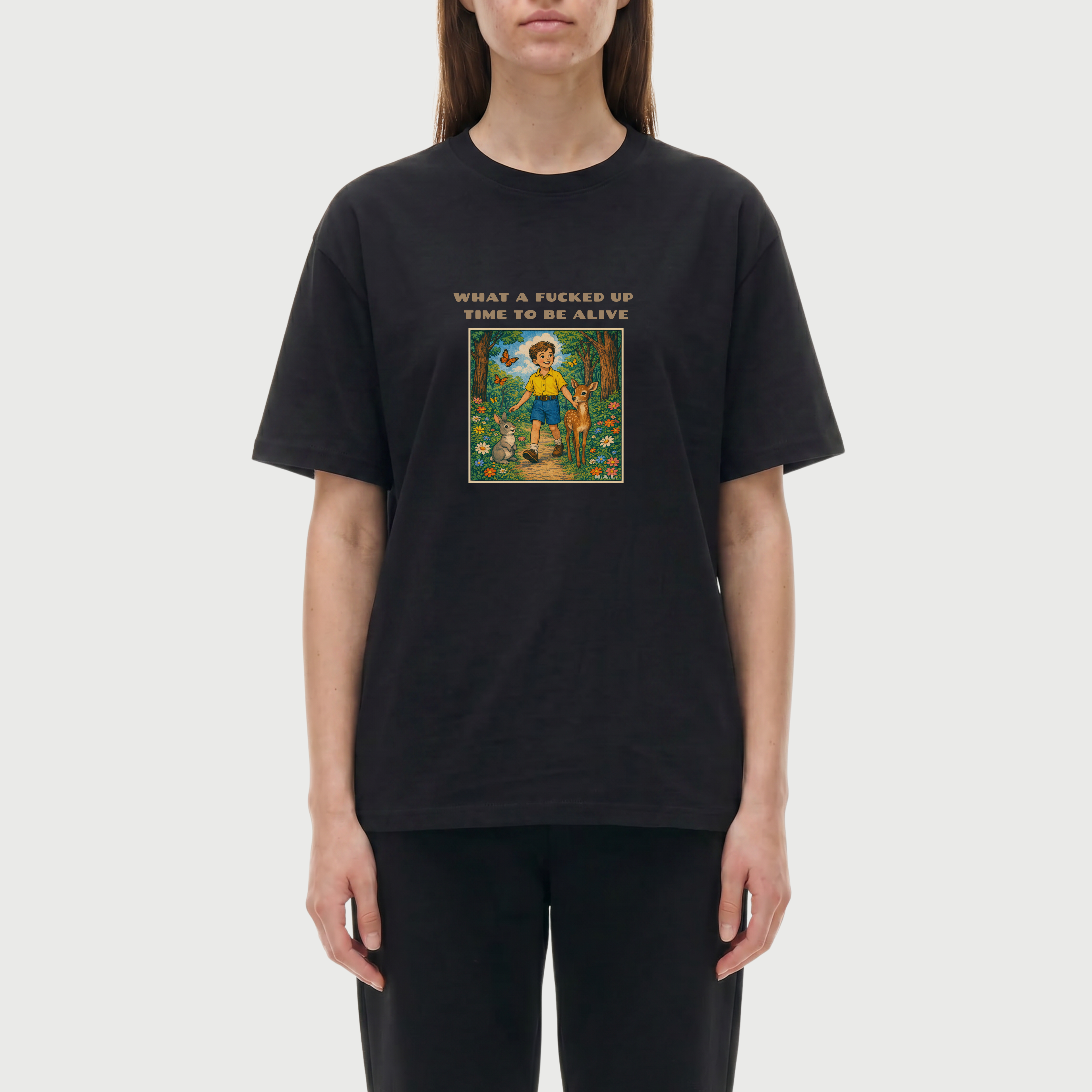 What a F*cked Up Time to Be Alive Boy Oversized T-Shirt