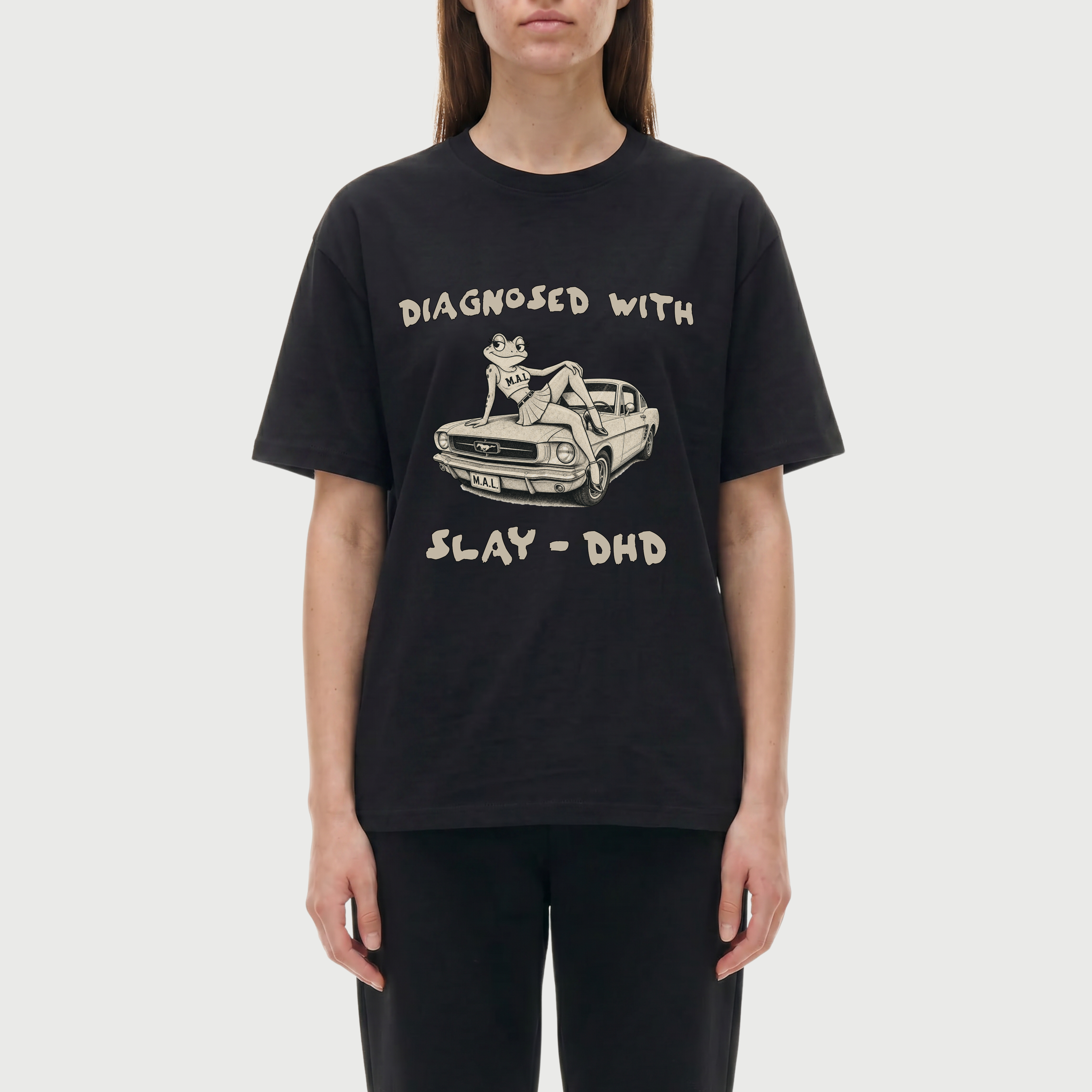 Diagnosed With SLAY-DHD Oversized T-Shirt