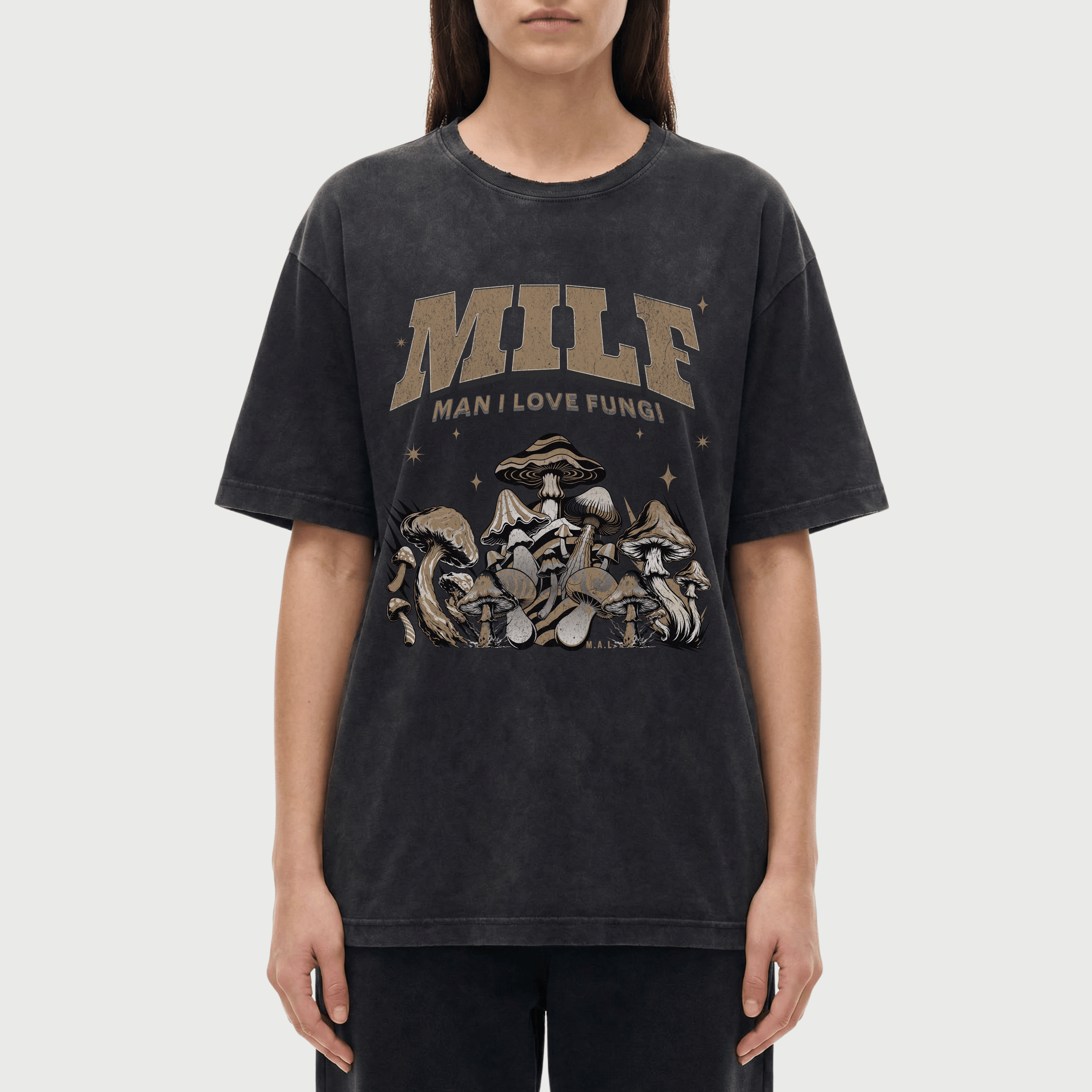 MILF - Man I Love Fungi Vintage Washed T-Shirt