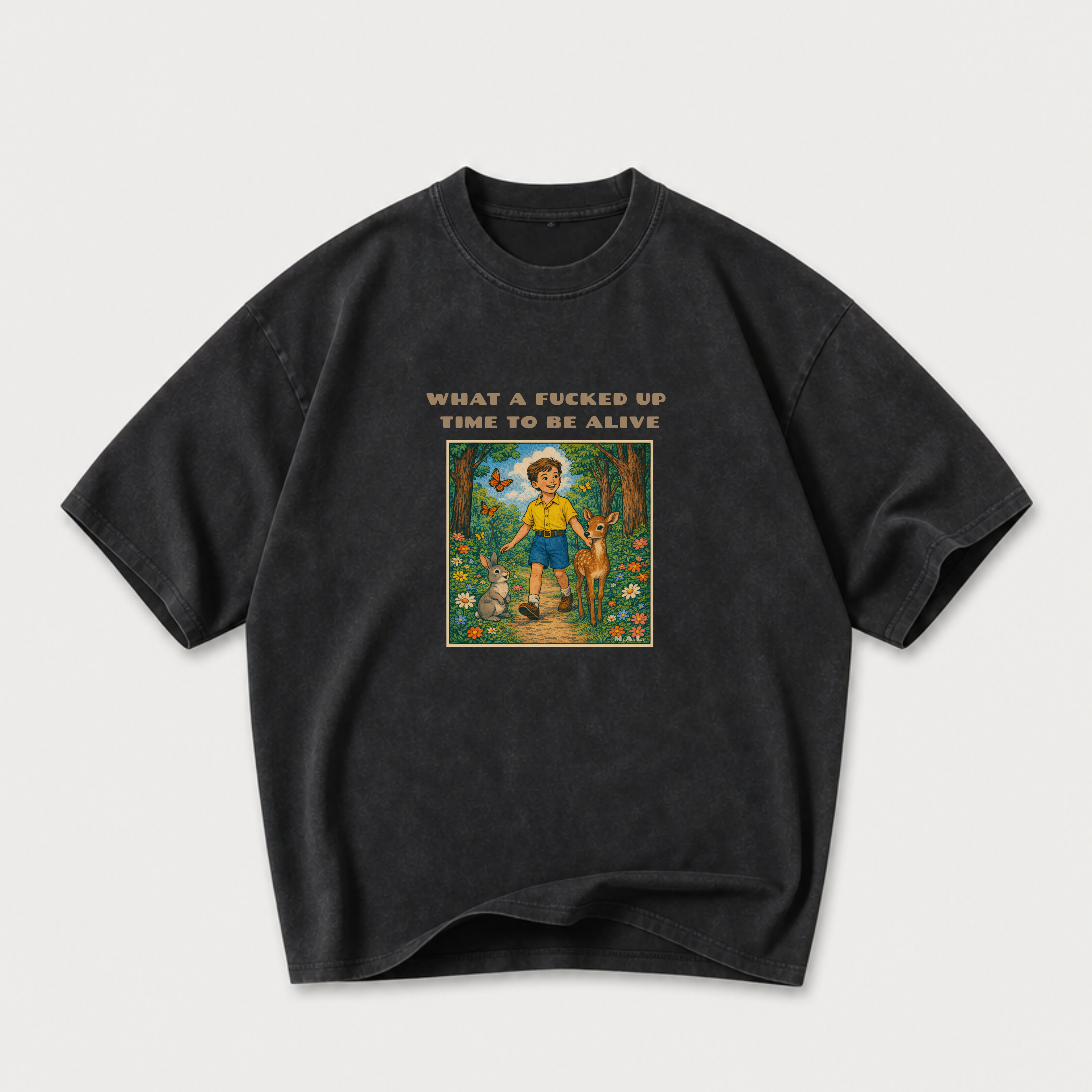 What a F*cked Up Time to Be Alive Boy Vintage Washed T-Shirt