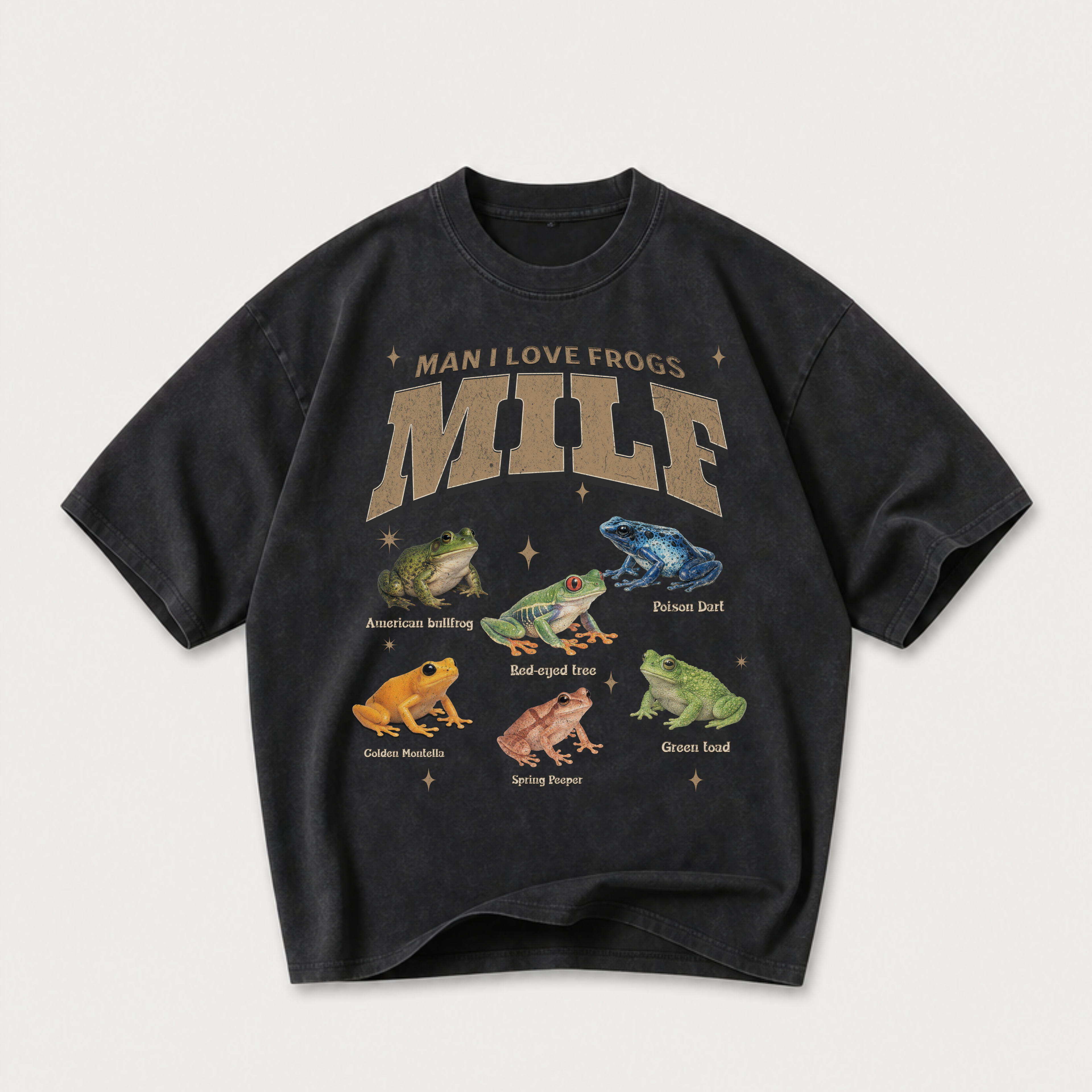MILF - Man i Love frogs Vintage Washed T-Shirt