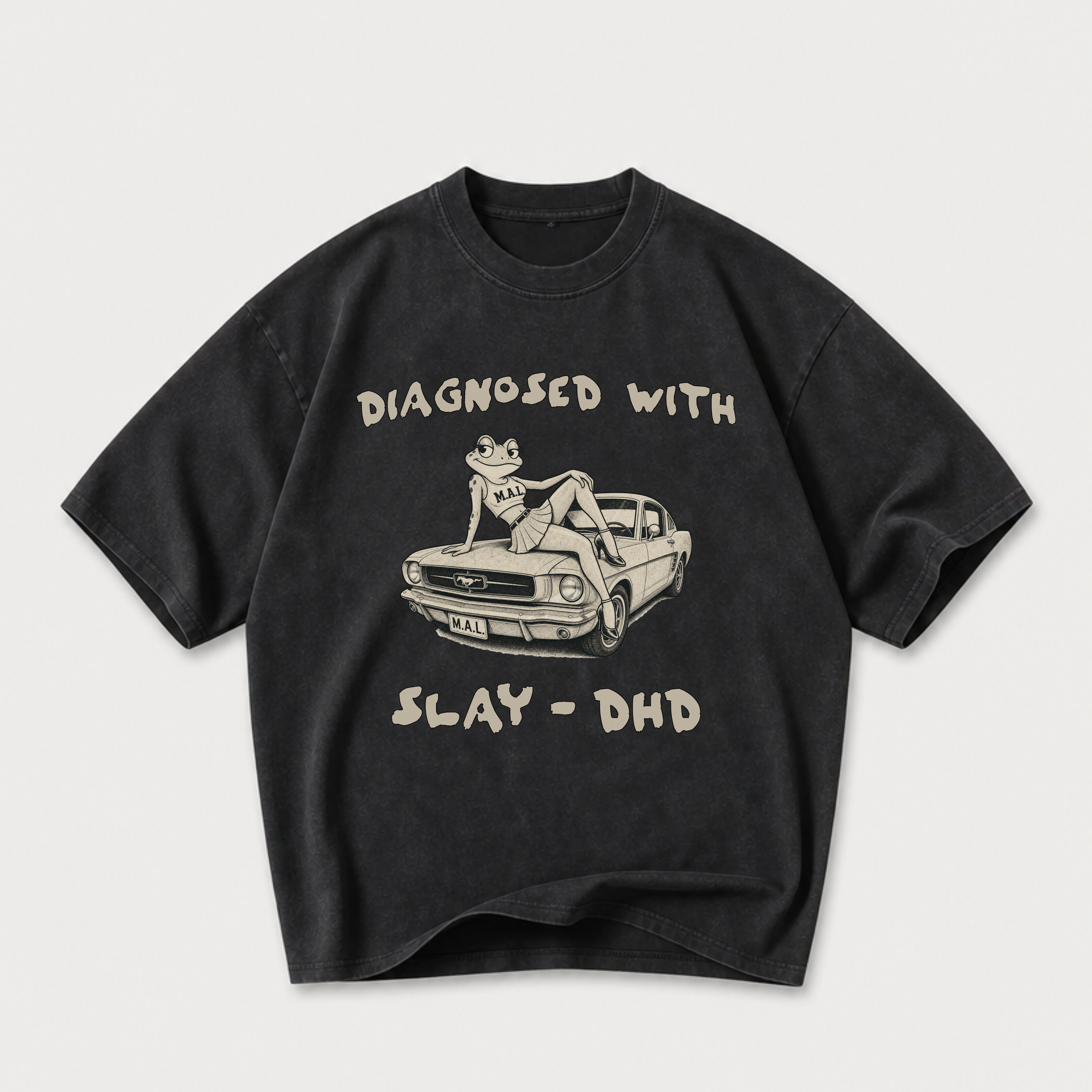 Diagnosed With SLAY-DHD  Vintage Washed T-Shirt