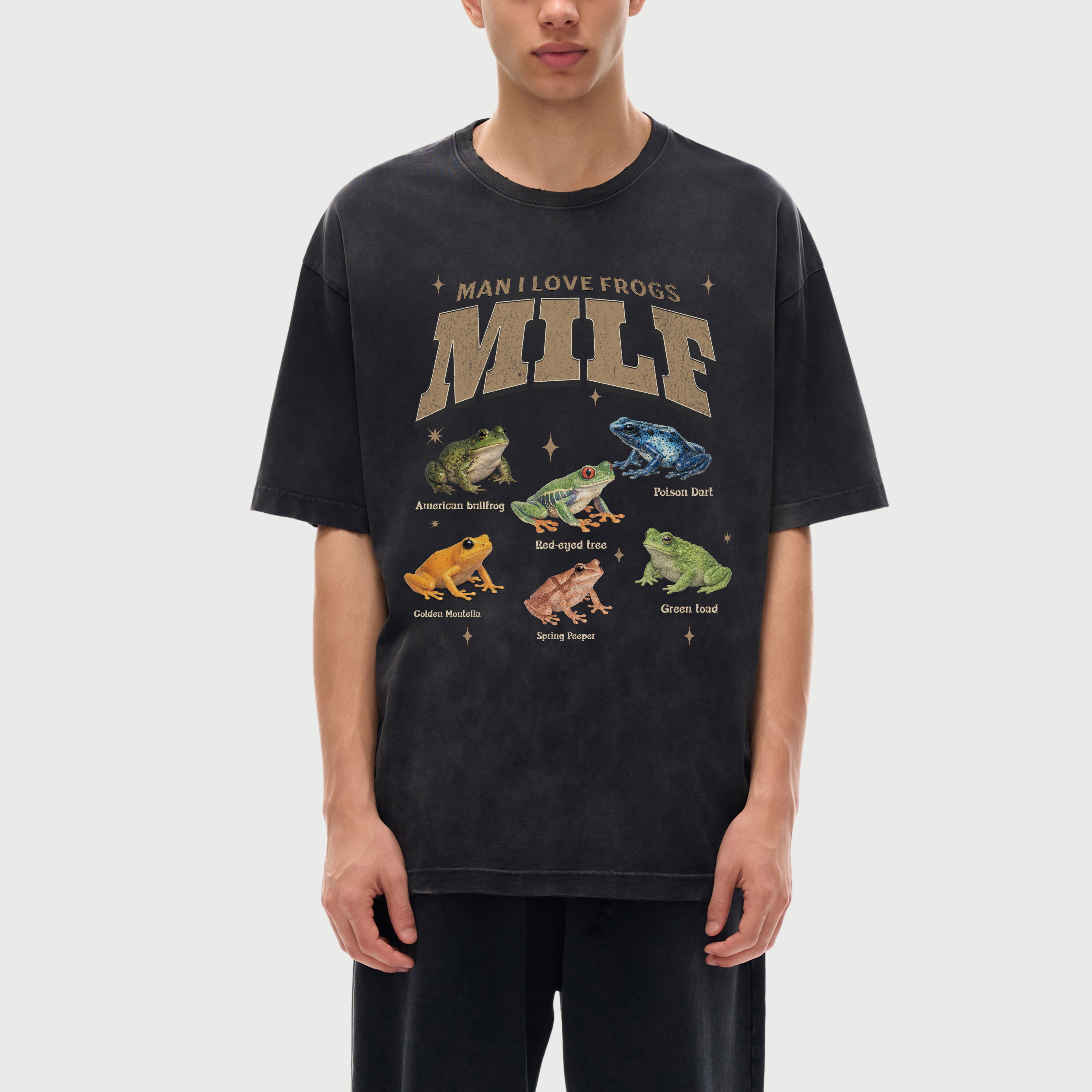 MILF - Man i Love frogs Vintage Washed T-Shirt