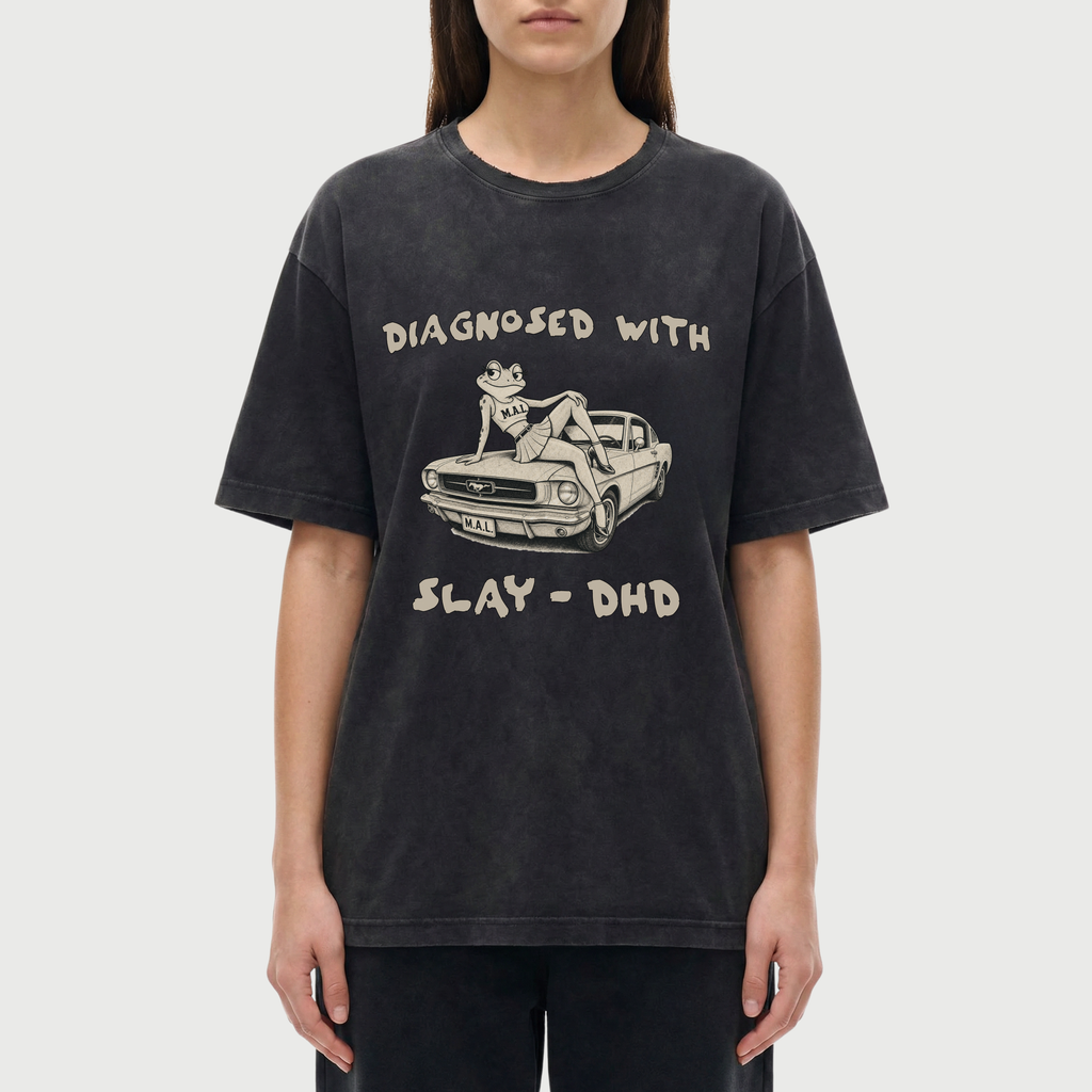 Diagnosed With SLAY-DHD  Vintage Washed T-Shirt