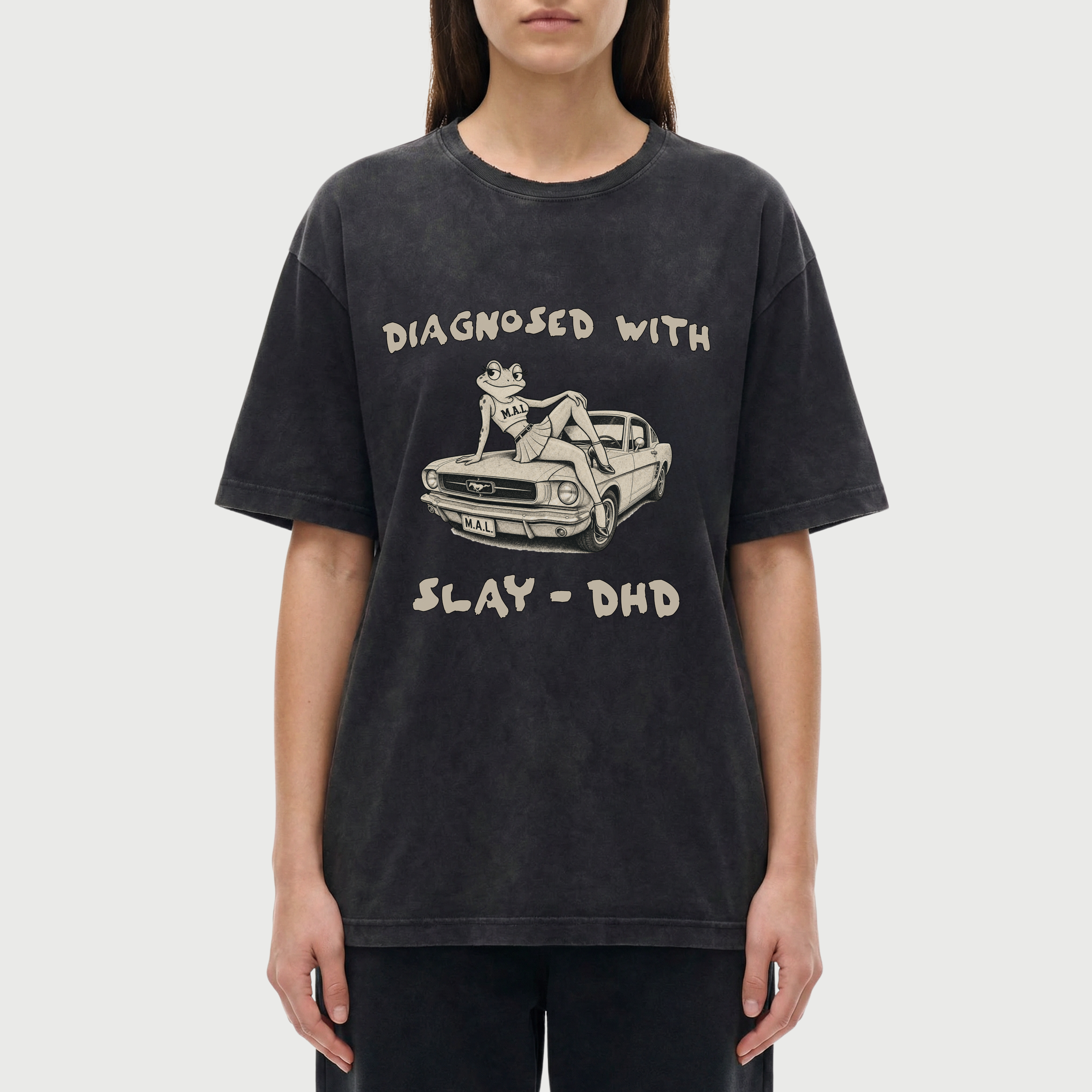 Diagnosed With SLAY-DHD  Vintage Washed T-Shirt