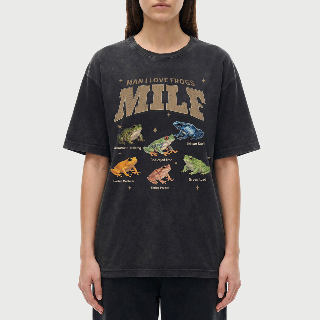 MILF - Man i Love frogs Vintage Washed T-Shirt