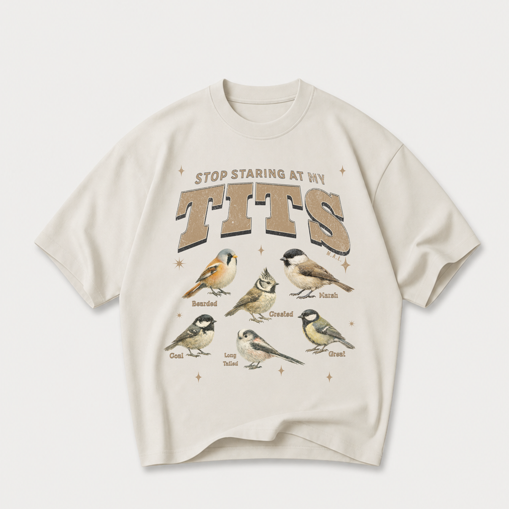 Stop Staring At My Tits Oversized T-Shirt