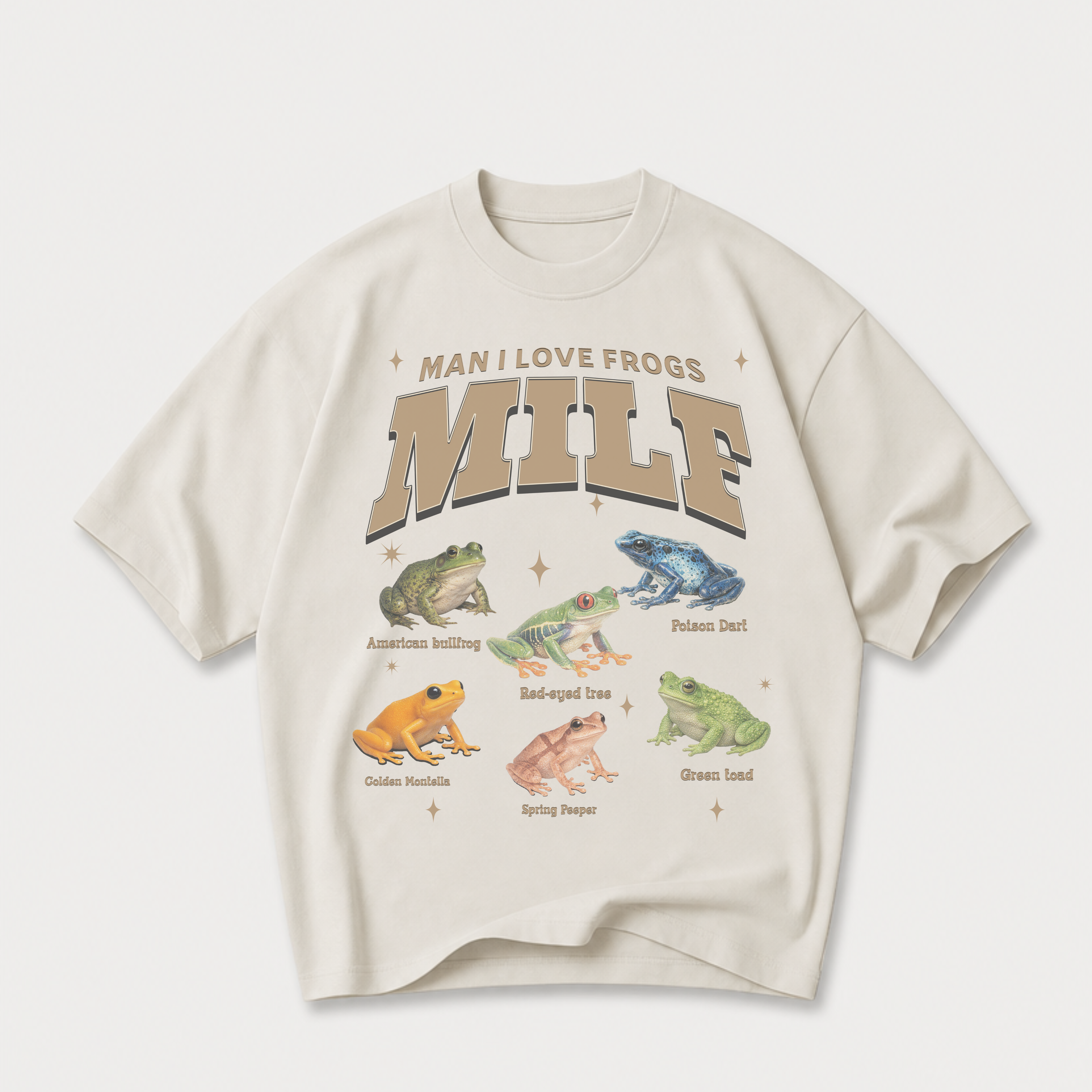 MILF - Man I Love Frogs Oversized T-Shirt