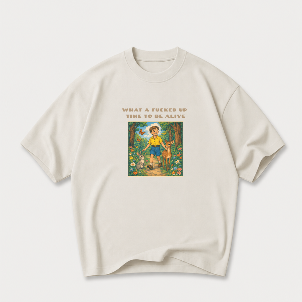 What a F*cked Up Time to Be Alive Boy Oversized T-Shirt