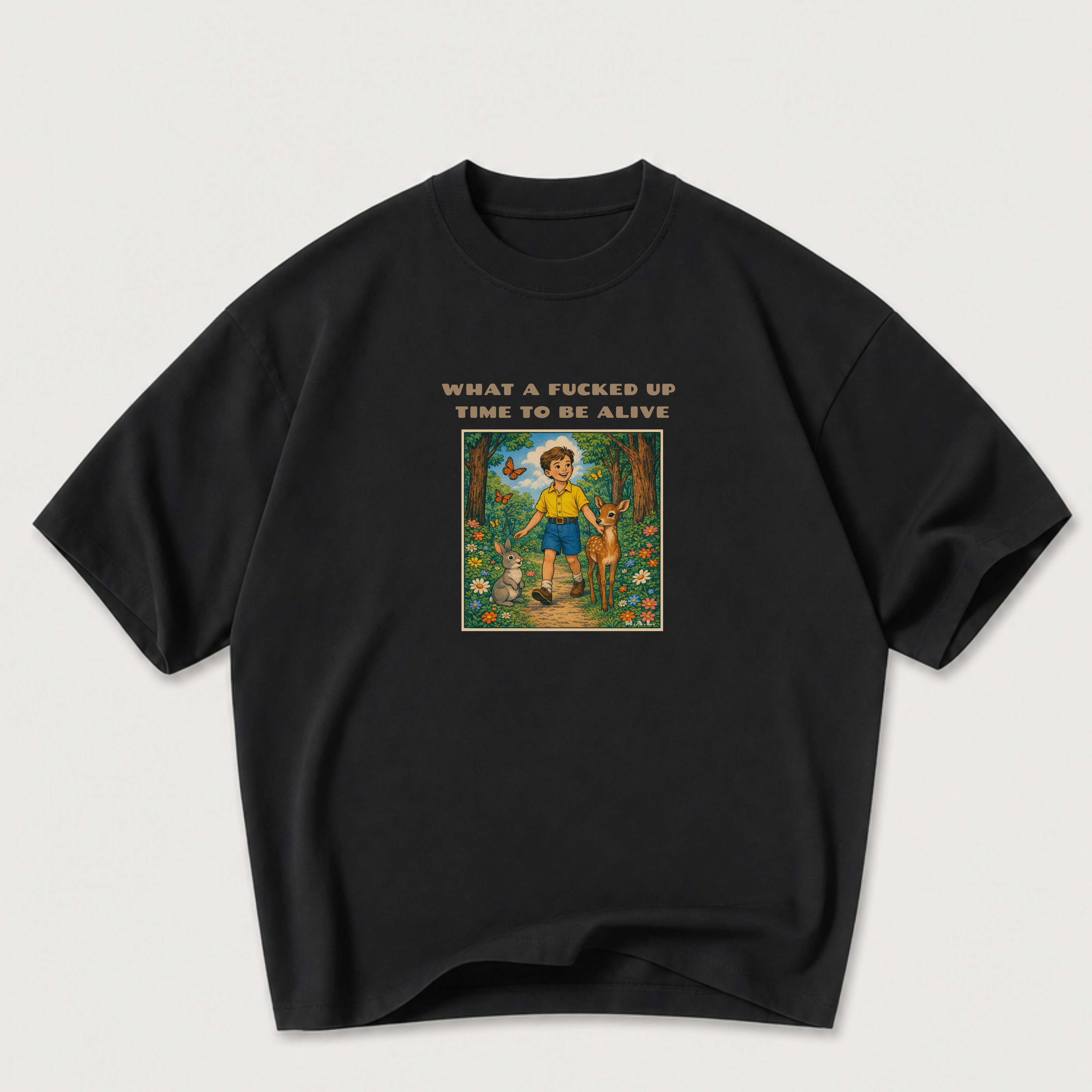 What a F*cked Up Time to Be Alive Boy Oversized T-Shirt