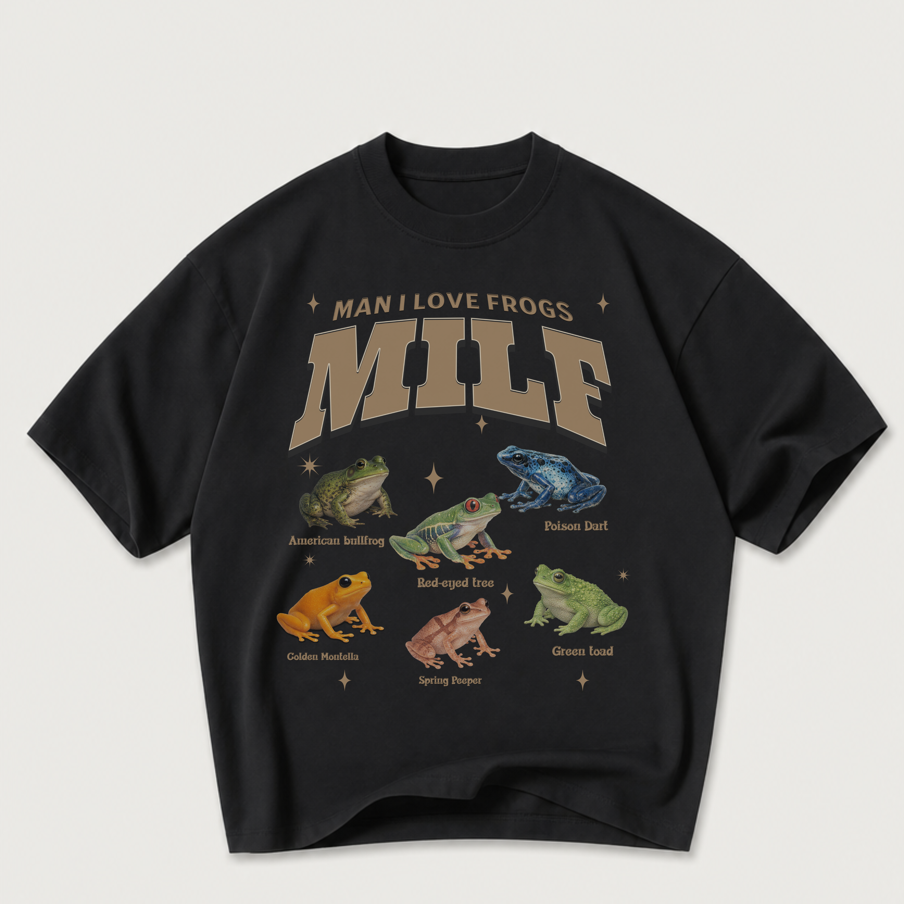 MILF - Man I Love Frogs Oversized T-Shirt
