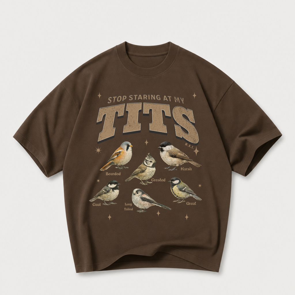 Stop Staring At My Tits Oversized T-Shirt