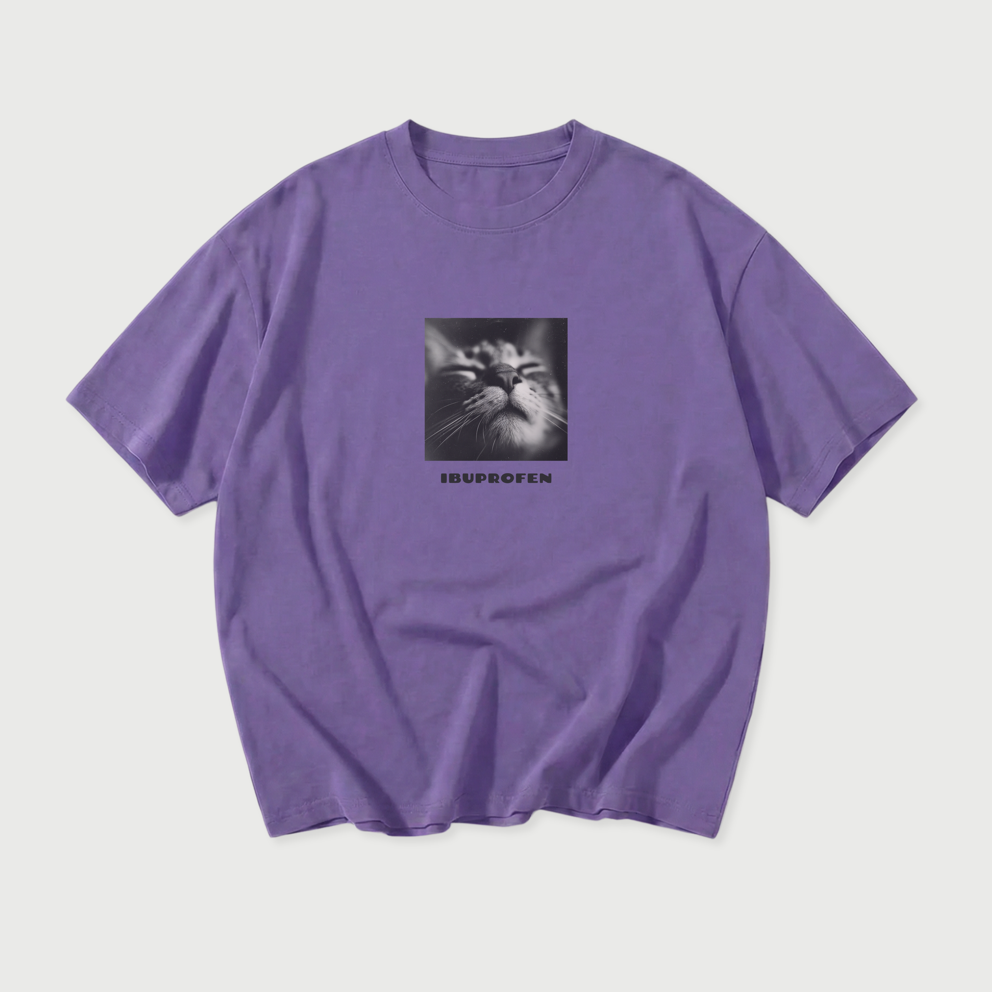 Ibuprofen Cat Oversized T-Shirt