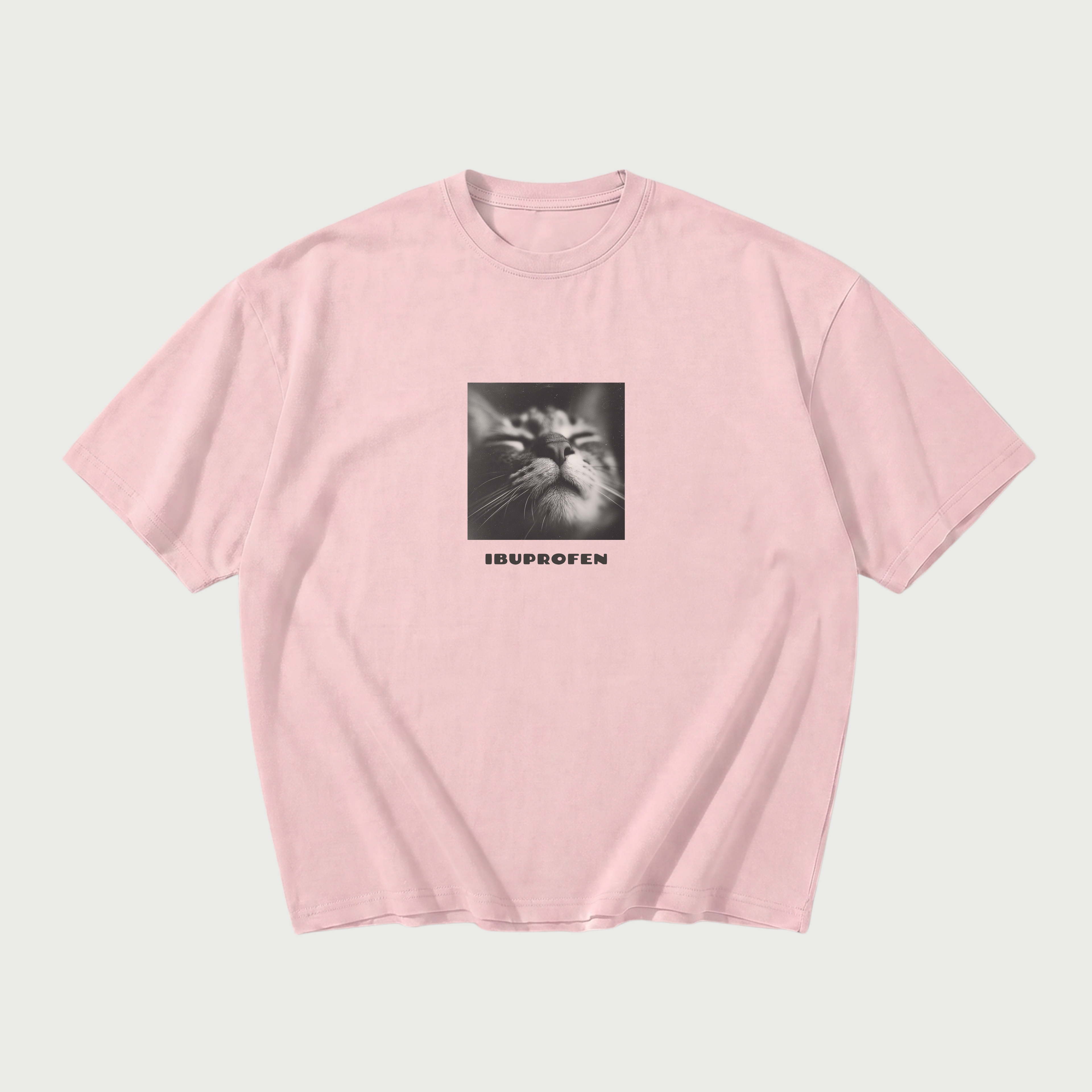 Ibuprofen Cat Oversized T-Shirt