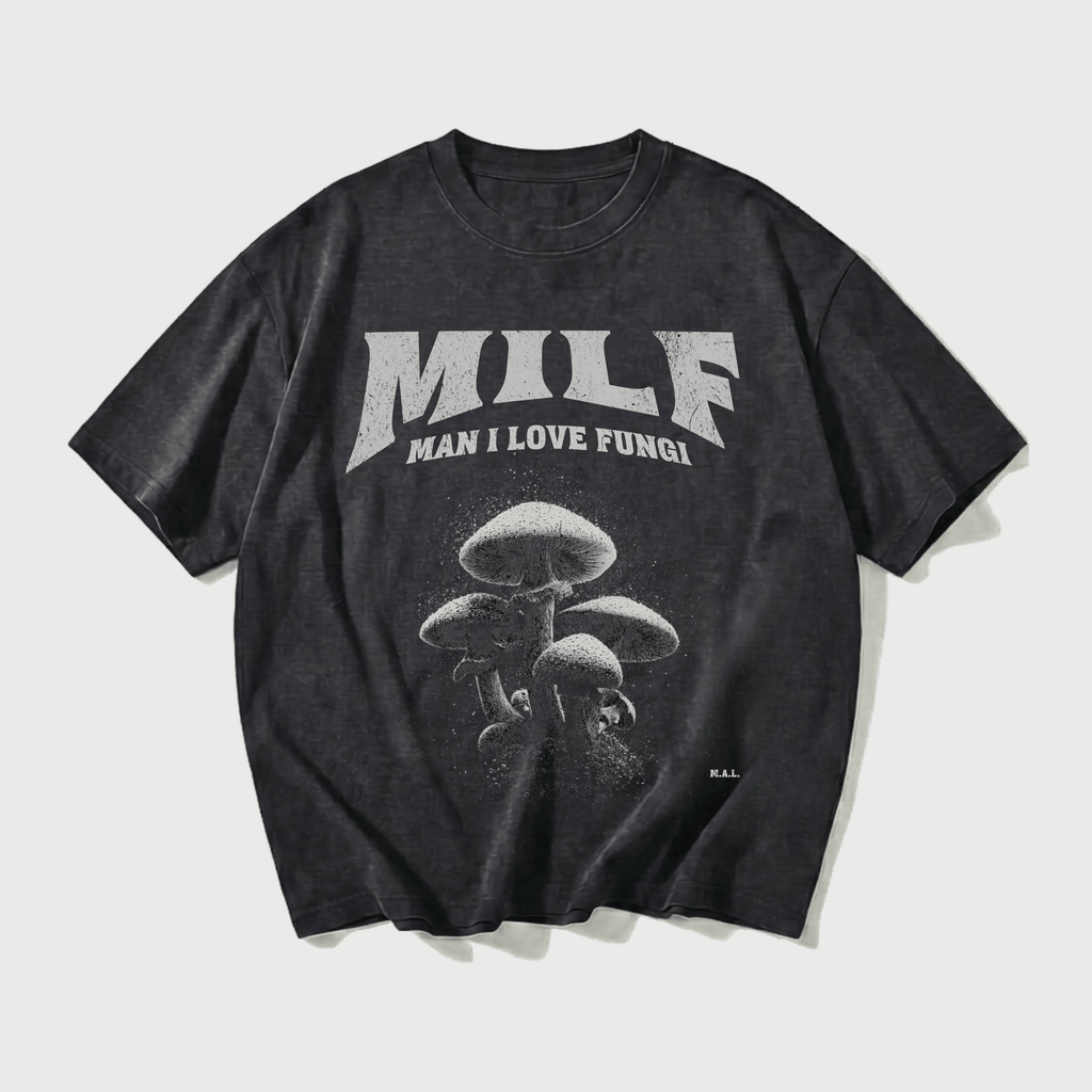 Milf- Man I Love Fungi Vintage Washed T-Shirt