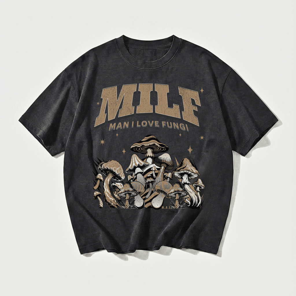 MILF - Man I Love Fungi Vintage Washed T-Shirt