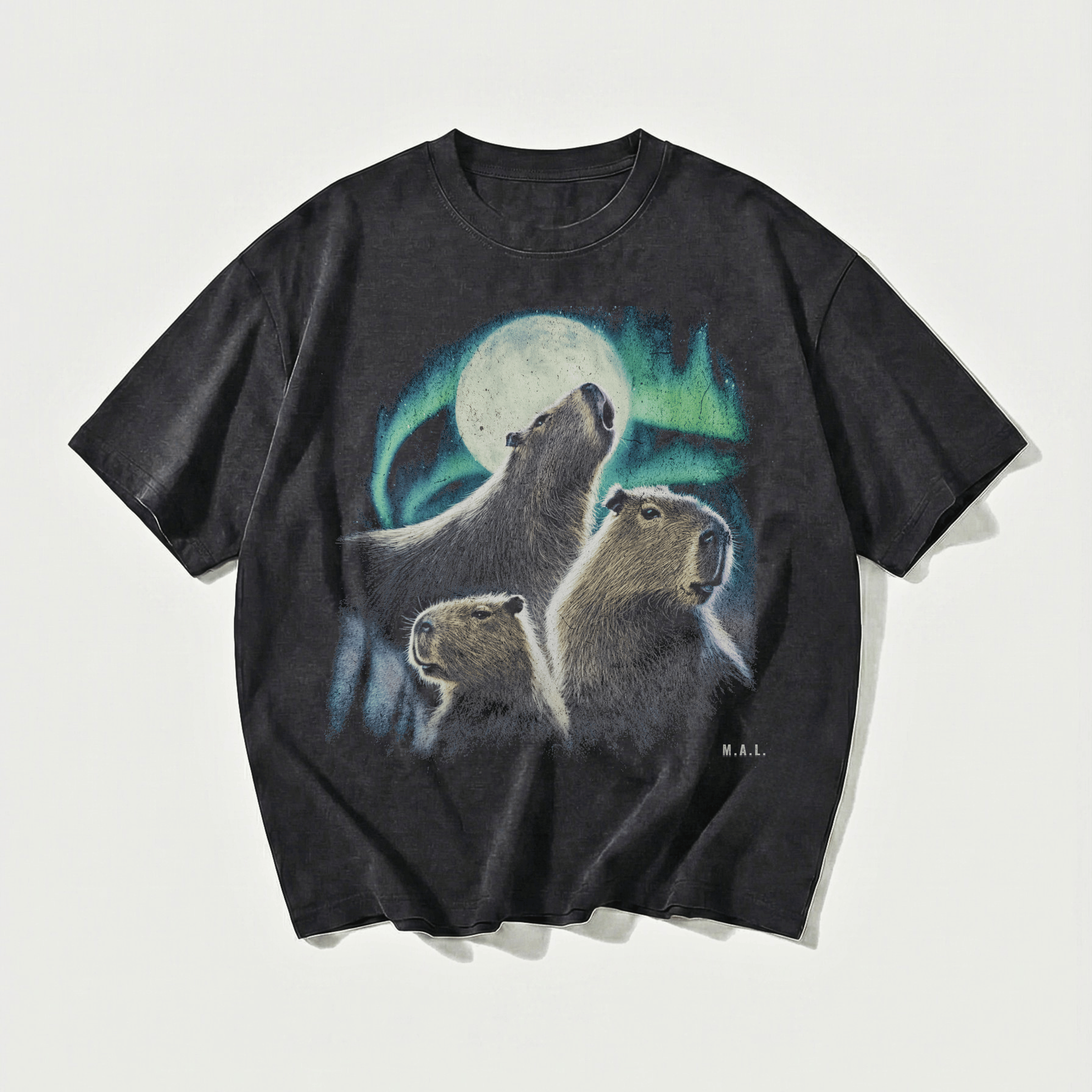 Stillness of the Night Capybara T-Shirt