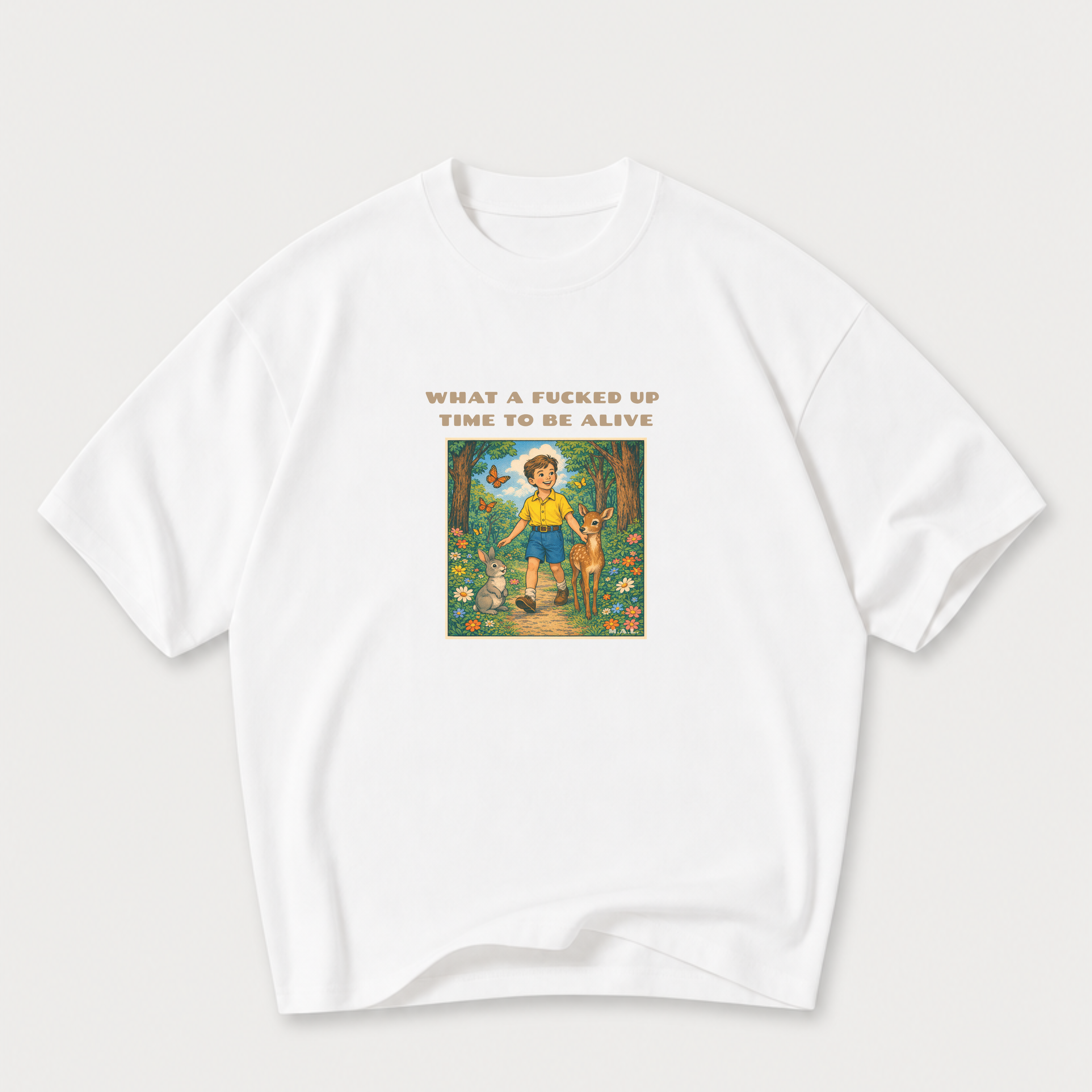 What a F*cked Up Time to Be Alive Boy Oversized T-Shirt