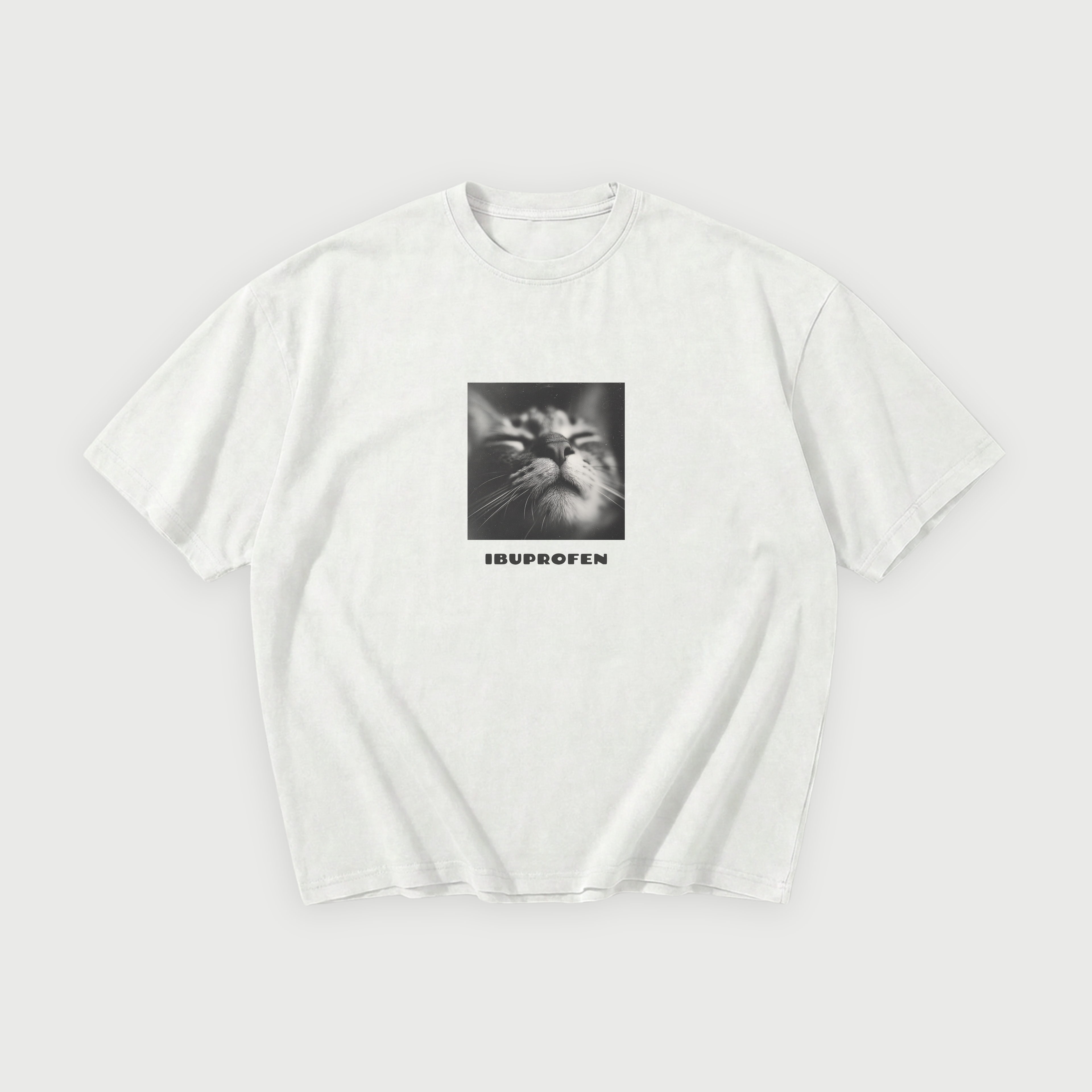 Ibuprofen Cat Oversized T-Shirt